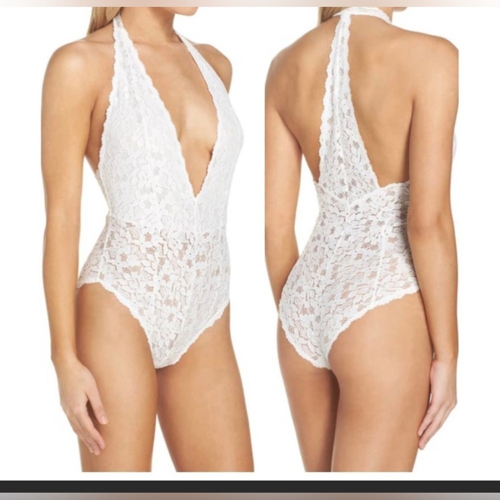 Free People bodysuit white size Large